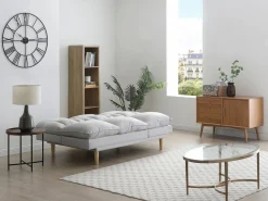 Sofá reclinable de 3 plazas convertible clic-clac en tejido PALOBU < Vente-unique New