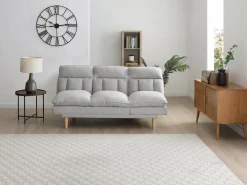 Sofá reclinable de 3 plazas convertible clic-clac en tejido PALOBU < Vente-unique New