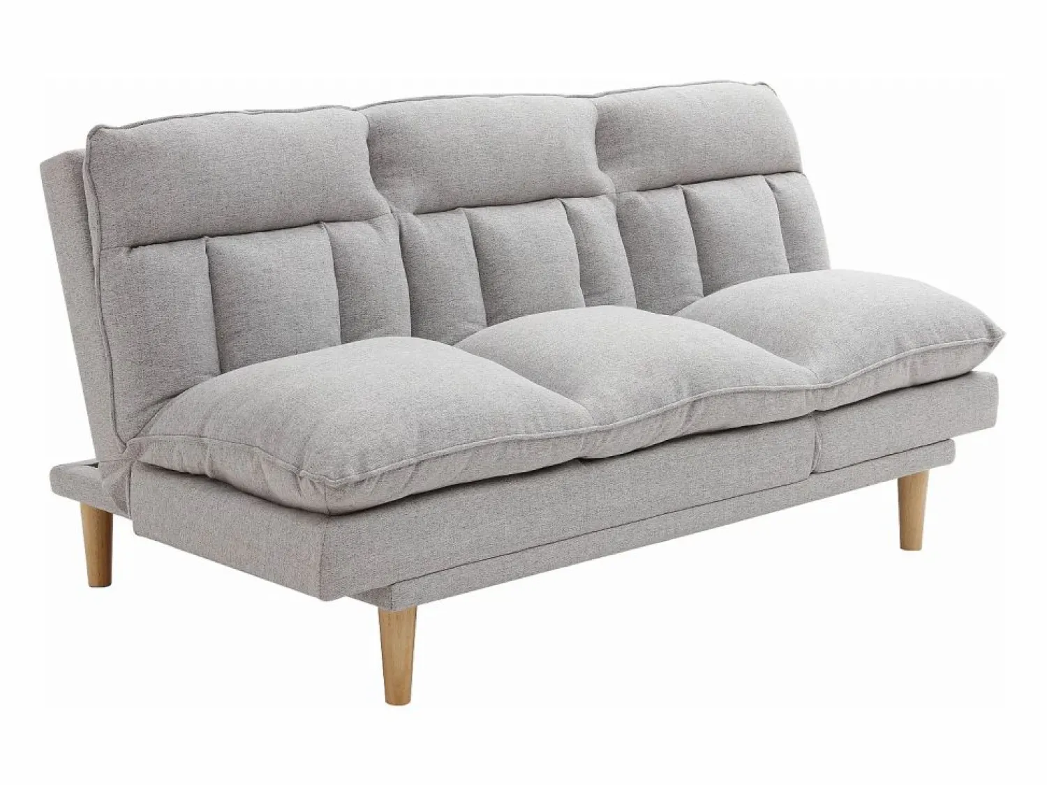 Sofá reclinable de 3 plazas convertible clic-clac en tejido PALOBU < Vente-unique New