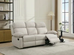 Sofá relax de 3 plazas de tela chenilla color LANA < Vente-unique Online