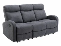 Sofá relax de 3 plazas de tela estilo contemporáneo EVELYN < Vente-unique Hot