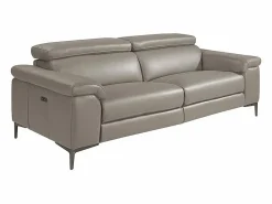 Angel Cerda Sofá Relax | Sofá relax 3 plazas piel gris oscuro 6122