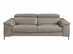 Angel Cerda Sofá Relax | Sofá relax 3 plazas piel gris oscuro 6122