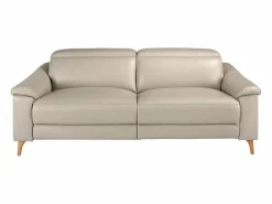 Angel Cerda Sofá Relax | Sofá relax 3 plazas piel gris taupe 6190