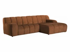 Sofá rinconera derecha de tejido chenilla BELADON < Vente-unique Best
