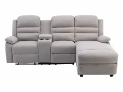 Sofá rinconera derecha relax: manual de tela MACEDONIA < Vente-unique New