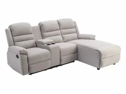 Sofá rinconera derecha relax: manual de tela MACEDONIA < Vente-unique New
