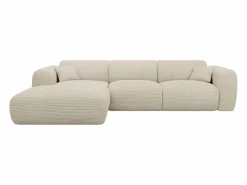 Maison Céphy Sofás Y Sillones|Sofá De Terciopelo * Sofá rinconera grande de pana POGNI Beige