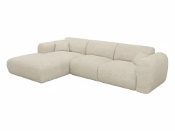 Maison Céphy Sofás Y Sillones|Sofá De Terciopelo * Sofá rinconera grande de pana POGNI Beige