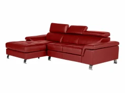 Sofá rinconera izquierda de piel MISHIMA < Vente-unique Online