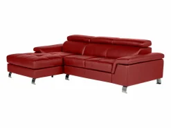 Sofá rinconera izquierda de piel MISHIMA < Vente-unique Online
