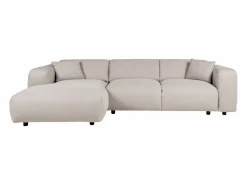 Sofá rinconera izquierda de tela jaspeada POGNI de < Maison Céphy Hot