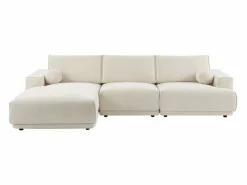 Maison Céphy Sofá Rinconera * Sofá rinconera izquierda en chenilla EMABI de Beige