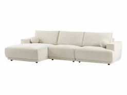 Maison Céphy Sofá Rinconera * Sofá rinconera izquierda en chenilla EMABI de Beige