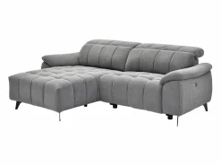 Sofá rinconera izquierda relax eléctrico en tela texturizada CELTIMO < Vente-unique Hot