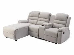 Sofá rinconera izquierda relax: manual de tela MACEDONIA < Vente-unique Discount