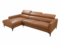 LINEA SOFA Sofá - 4 Plazas|Sofá De Piel | Sofá rinconera ángulo izquierdo piel búfalo FLORENCE