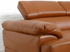 LINEA SOFA Todos Los Sofás|Sofá Vintage * Sofá rinconera piel caramelo ángulo izquierdo EXCELSIOR II Camel