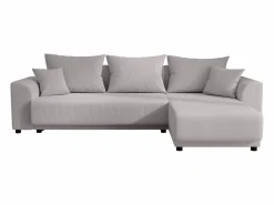 Vente-unique Todos Los Sofás|Sofá De Terciopelo * Sofá rinconera reversible de pana NESSARO Gris claro
