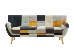 Sofás SERTI II de 3 y 2 plazas en tejido patchwork < Vente-unique Hot