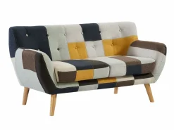 Sofás SERTI II de 3 y 2 plazas en tejido patchwork < Vente-unique Hot