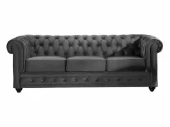 Sofá 3+1+1 terciopelo color CHESTERFIELD < Vente-unique
