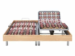 Ysmée Somier Relax * Somier articulado eléctrico 2x48 terminales - 2 x 70 x 190 cm - beige - PITUS de YSMÉE Negro