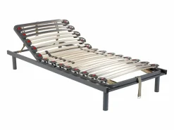 Ysmée Somier Relax * Somier articulado manual, 3 posiciones 70x190 cm Gris