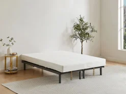Ysmée Somier Relax * Somier articulado manual sobre enganches 80x200 cm Gris