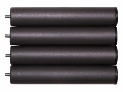 Base De Cama De Láminas * Somier 150x200 cm multiláminas, 7 patas, reguladores lumbares, firmeza adaptable Negro