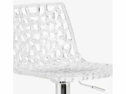 AHD Muebles De Bar|Taburete Alto | Taburete Grand Soleil SPIDER para cafetería bar cocina alto fijo giratorio reposapiés regulable -