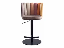 Kawola Muebles De Bar|Taburete Alto * Taburete - marrón terciopelo - JADA Marru00f3n