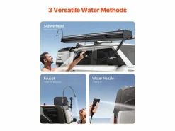 Recuperador De Agua | Tanque de Agua SucceBuy para Barras de Techo de 30L, Tanque Multi-Distribuidor de Aluminio con Antisalpicaduras, Ranura en T