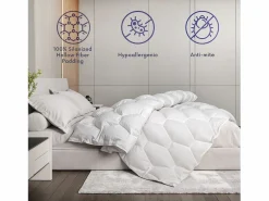Edredón 4 Estaciones con Clip 210x260 cm | 150 g Verano + 250 g Otoño | Fibra Soft, microfibra blanca < The White Stone Online