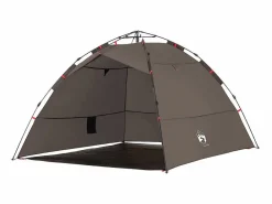 Tienda de pesca 4 personas apertura rápida marrón ES245108 < Best