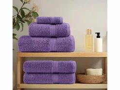 Toallas de baño 4 uds 100% algodón verde 100x150 cm 600 gsm ES344133 <