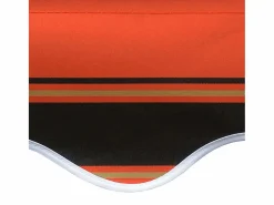 Toldo de lona naranja y marrón 450x300 cm ES266870 < Best