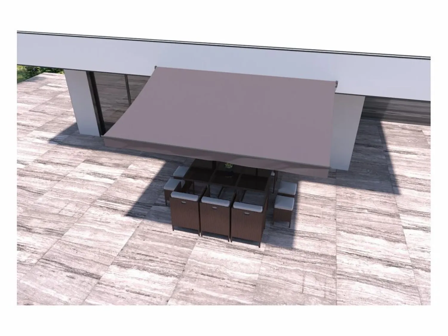 Concept-Usine Estor Y Toldo * Toldo manual gris 4x2,5m ADRO Topo