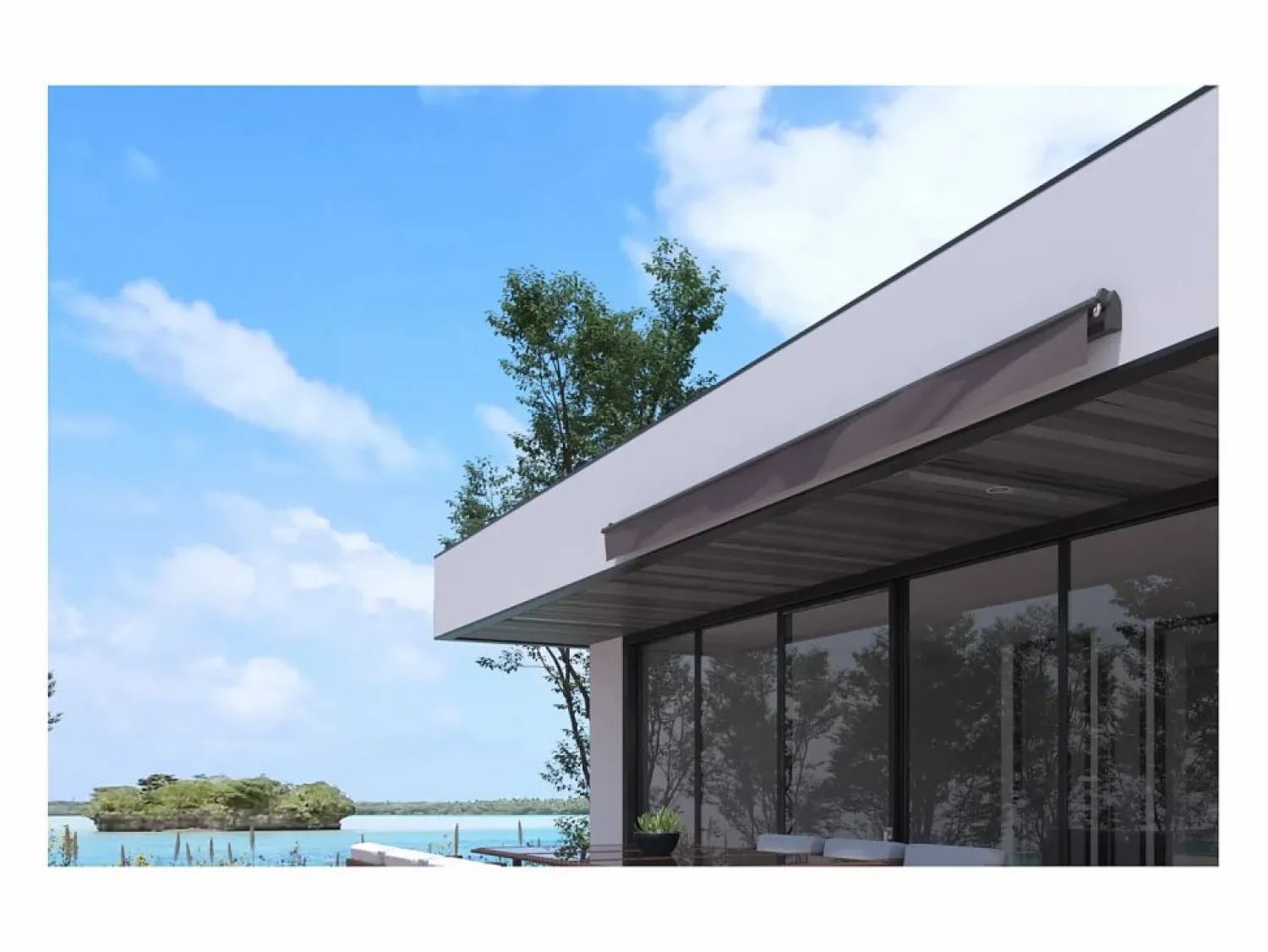 Concept-Usine Estor Y Toldo * Toldo manual gris 4x2,5m ADRO Topo