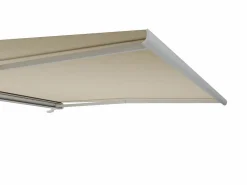 Toldo motorizado con luces LEDs con cofre y sensor de viento 5 x 3,5 m - beige - GALAXA < Vente-unique Best