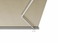 Toldo motorizado con luces LEDs con cofre y sensor de viento 5 x 3,5 m - beige - GALAXA < Vente-unique Best