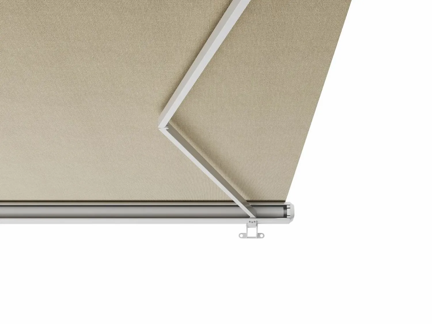Toldo motorizado con luces LEDs con cofre y sensor de viento 5 x 3,5 m - beige - GALAXA < Vente-unique Best