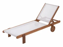 Tumbona de madera exótica Saigón - Maple - Crudo < Habitat et jardin Outlet