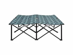 Tumbona plegable para 2 personas acero con estampado de hojas ES39360 < Hot