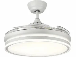AKUNADECOR Plafón * Ventilador Dc Bayomo L Led Con Memoria De Color Blanco
