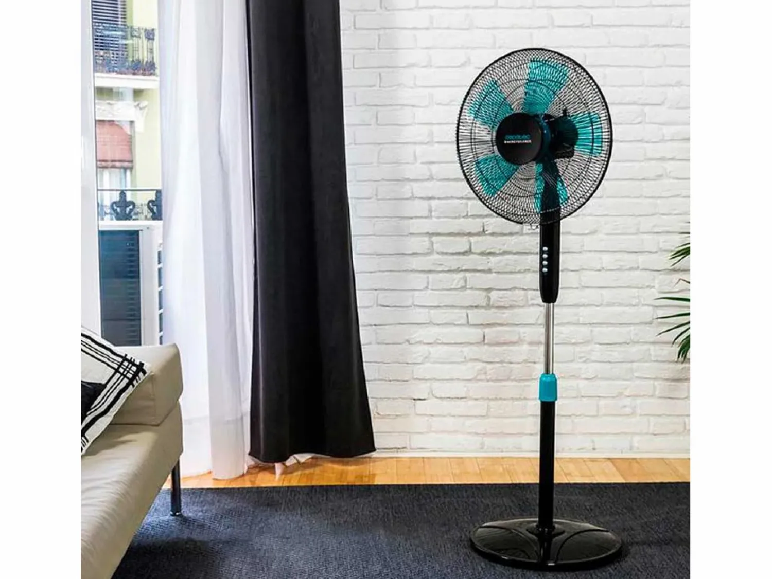 Aire Acondicionado, Ventilación * Ventilador de pie Cecotec EnergySilence 510 40W 5 aspas 110-130 cm Negro