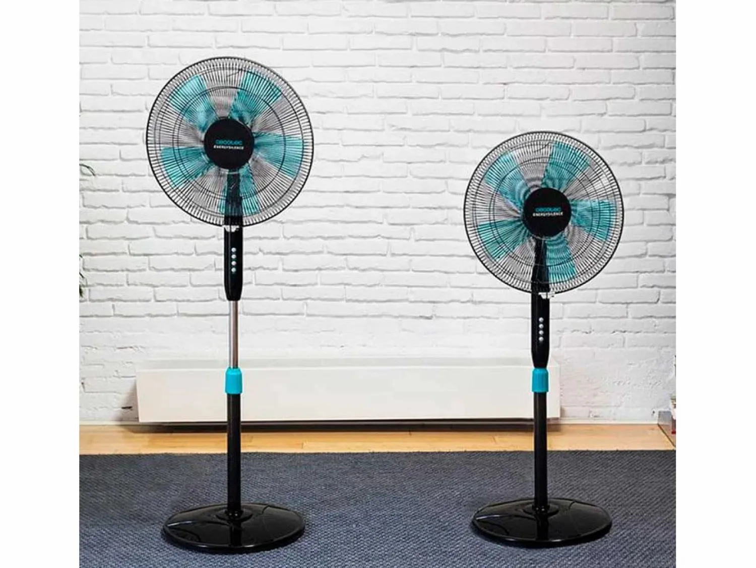 Aire Acondicionado, Ventilación * Ventilador de pie Cecotec EnergySilence 510 40W 5 aspas 110-130 cm Negro