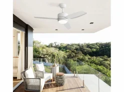 Aire Acondicionado, Ventilación | Ventilador de techo - Ventilador de techo con luz LED y 3 aspas de ABS - 6 tipos de ventiladores con control remoto - para sala de estar