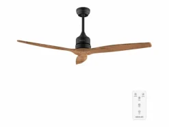 Aire Acondicionado, Ventilación * Ventilador de techo Cecotec EnergySilence Aero 5270 40W negro/madera Ø132 cm Color natural claro