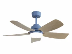 Aire Acondicionado, Ventilación * Ventilador de techo 42" con luz LED 22W, 5 aspas de ABS, control remoto, , para dormitorio, sala, comedor y oficina (106,6x106,6x46,5cm) Azul